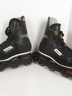 Bauer RH 200 Black Mens DD B10 Authentic Bauer Hockey Rollerblades Inline Skates